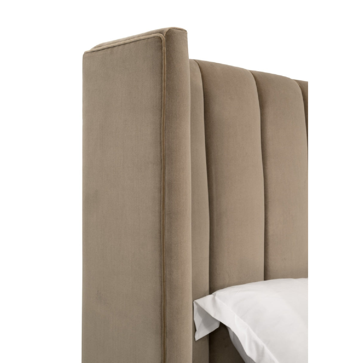  Channeled Velvet King Bed | Oroa.com