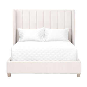   Channeled Velvet King Bed | Oroa.com
