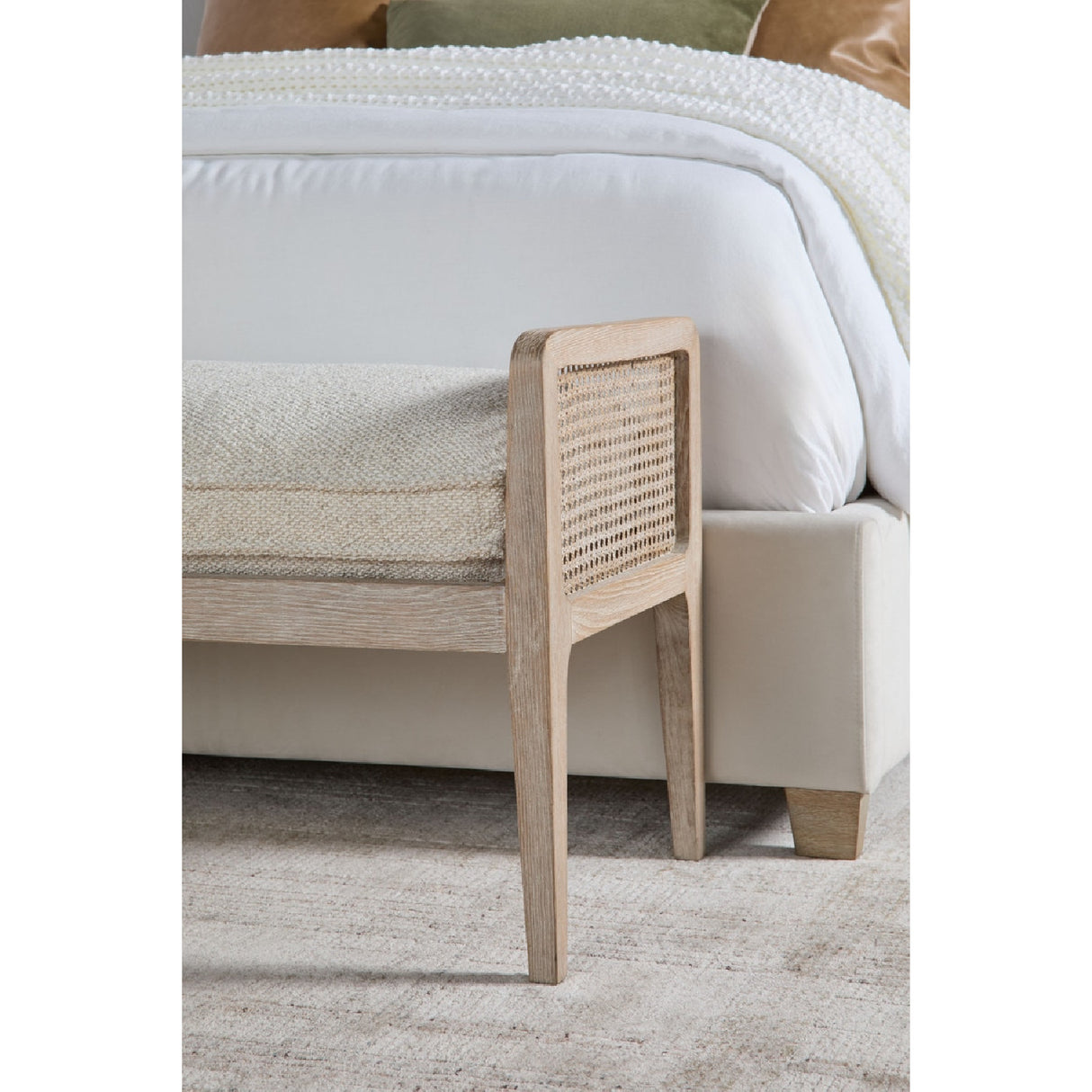   Channeled Velvet King Bed | Oroa.com