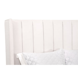   Channeled Velvet King Bed | Oroa.com