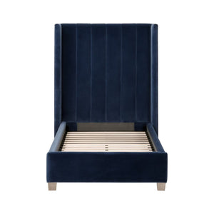   Blue Velvet Twin Bed | Oroa.com
