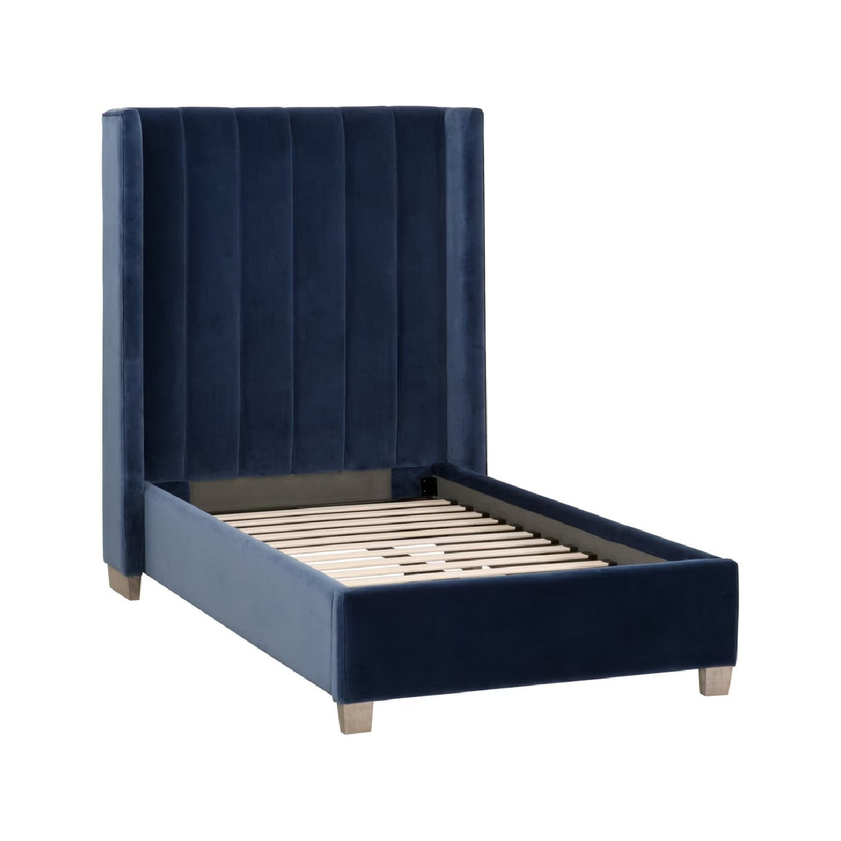   Blue Velvet Twin Bed | Oroa.com