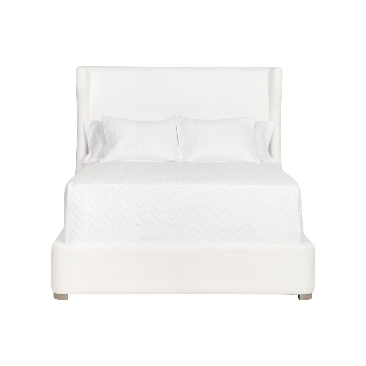   Wing-Shaped Headboard Queen Bed | Oroa.com