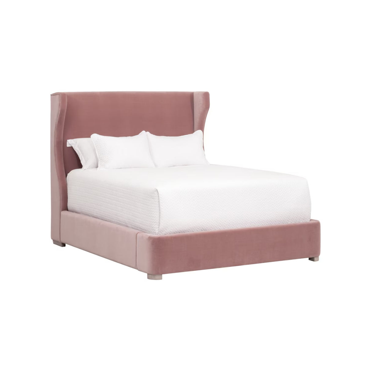   Wing-Shaped Headboard Queen Bed | Oroa.com