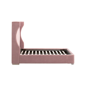   Wing-Shaped Headboard Queen Bed | Oroa.com