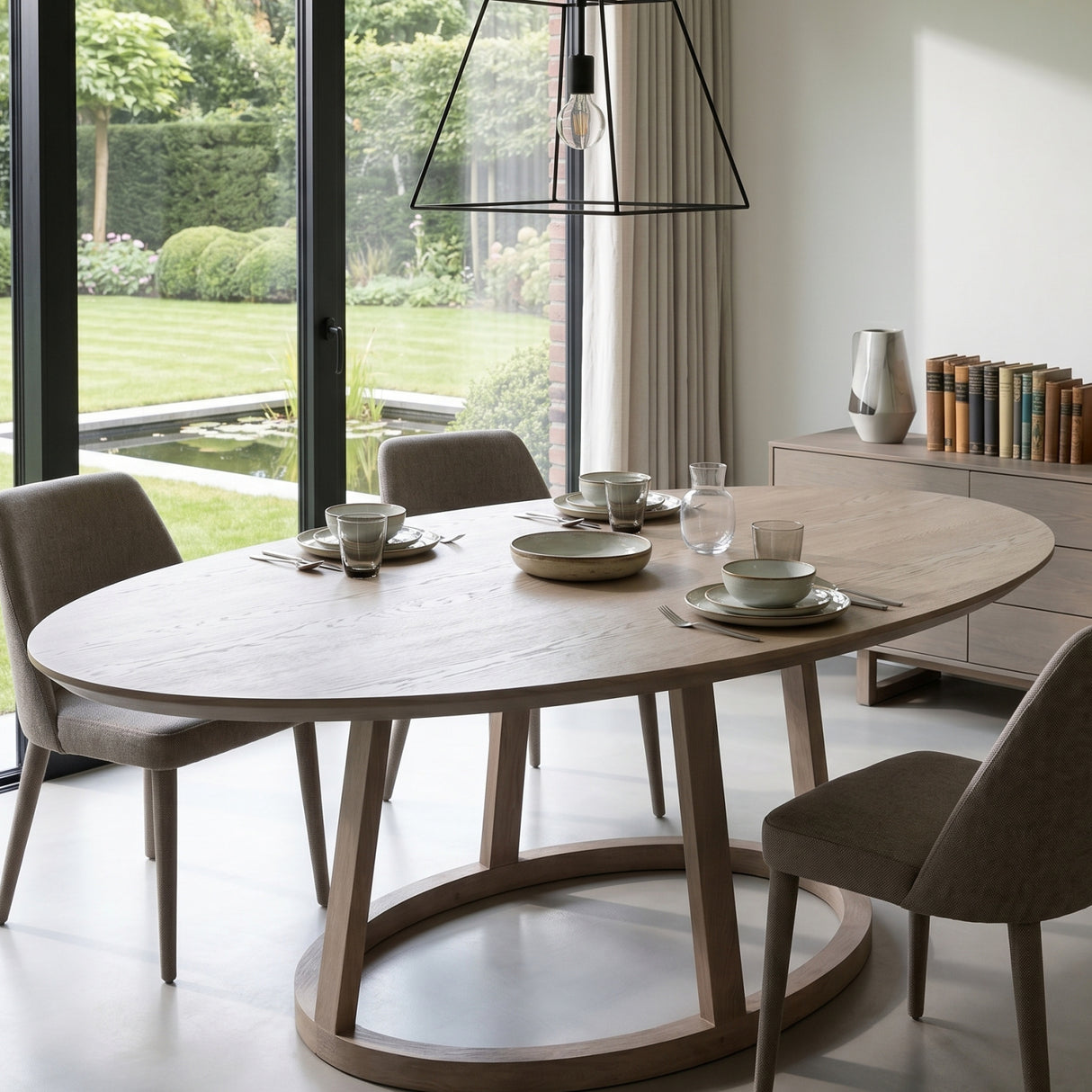   Oval Oak Dining Table | Oroa.com