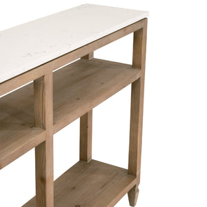   White Quartz Top Console Table | Oroa.com