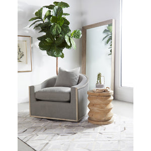   Pine Wood Cylindrical Accent Table | Oroa.com