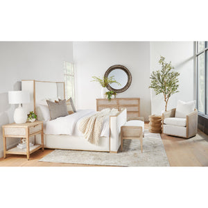   Pine Wood Cylindrical Accent Table | Oroa.com