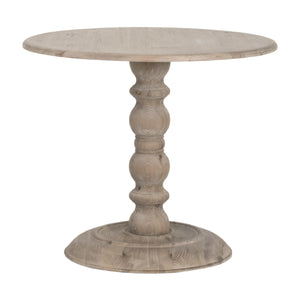   Gray Pine Round Dining Table | Oroa.com