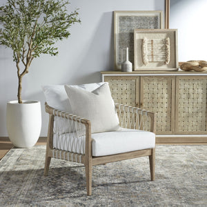   4-Door Woven Style Oak Sideboard | Oroa.com