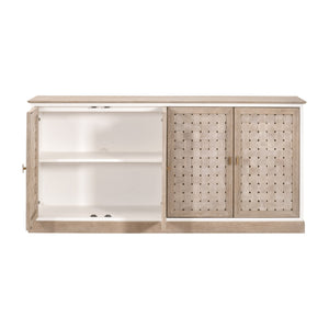   4-Door Woven Style Oak Sideboard | Oroa.com
