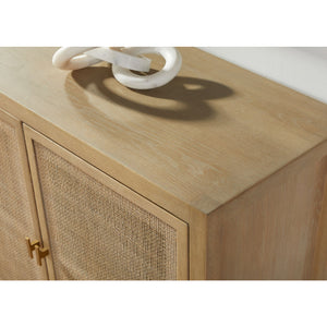   4-Door Gray Cane Media Sideboard | Oroa.com