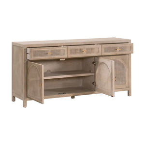   Smoked Gray Oak Media Sideboard | Oroa.com