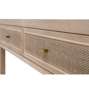   Gray Oak 2-Drawer Console Table | Oroa.com