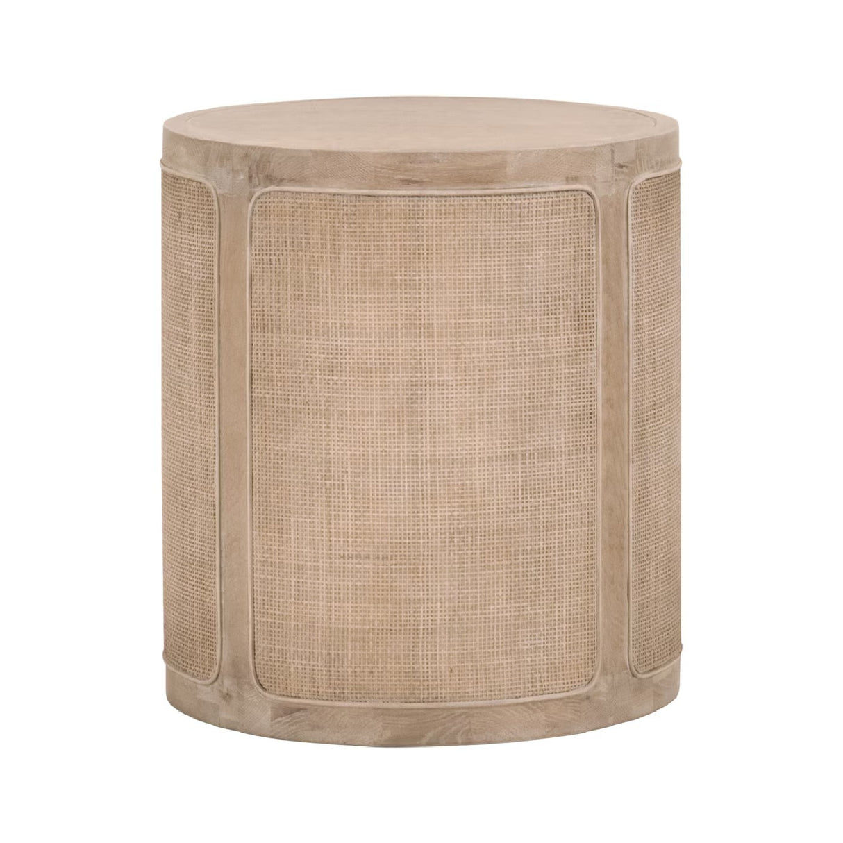   Gray Oak Cylindrical End Table | Oroa.com