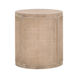   Gray Oak Cylindrical End Table | Oroa.com