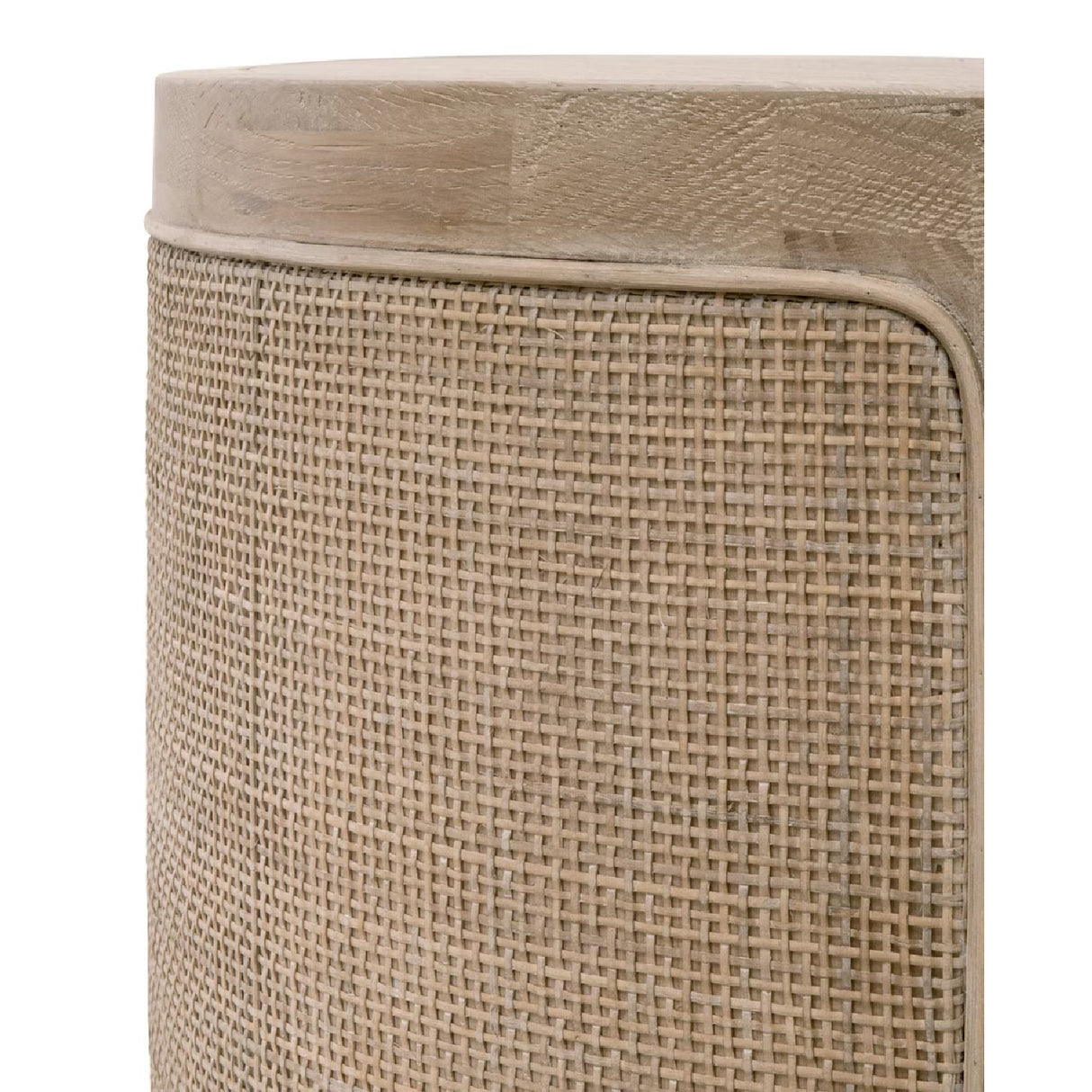   Gray Oak Cylindrical End Table | Oroa.com