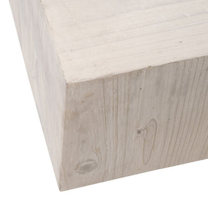   Whitewashed Pine Wood Coffee Table | Oroa.com