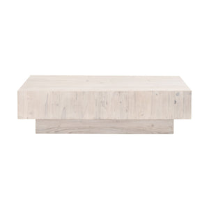   Whitewashed Pine Wood Coffee Table | Oroa.com
