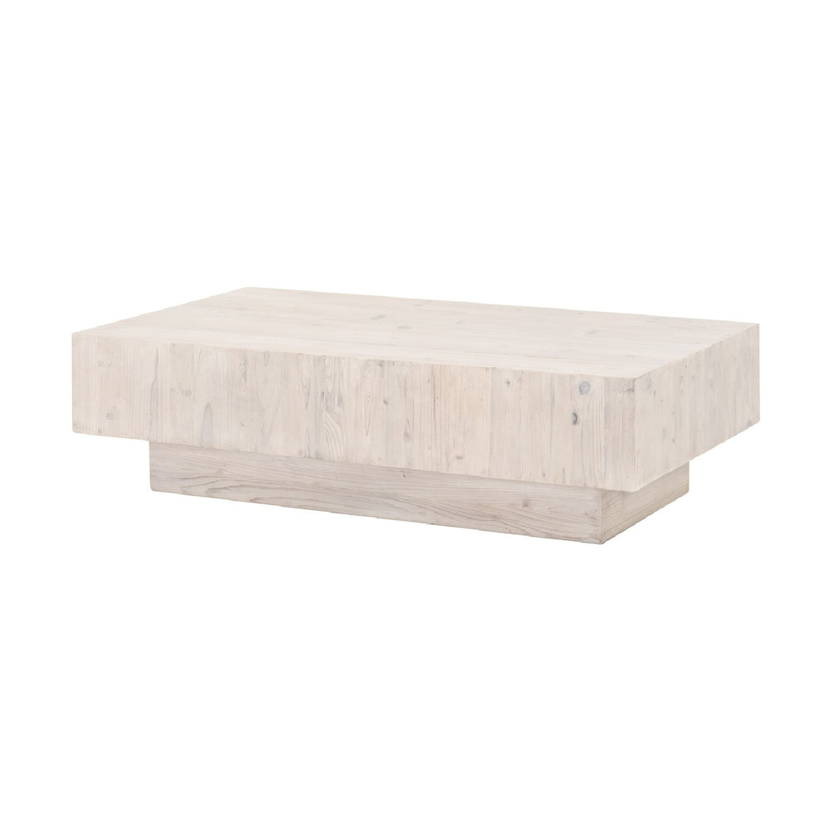   Whitewashed Pine Wood Coffee Table | Oroa.com
