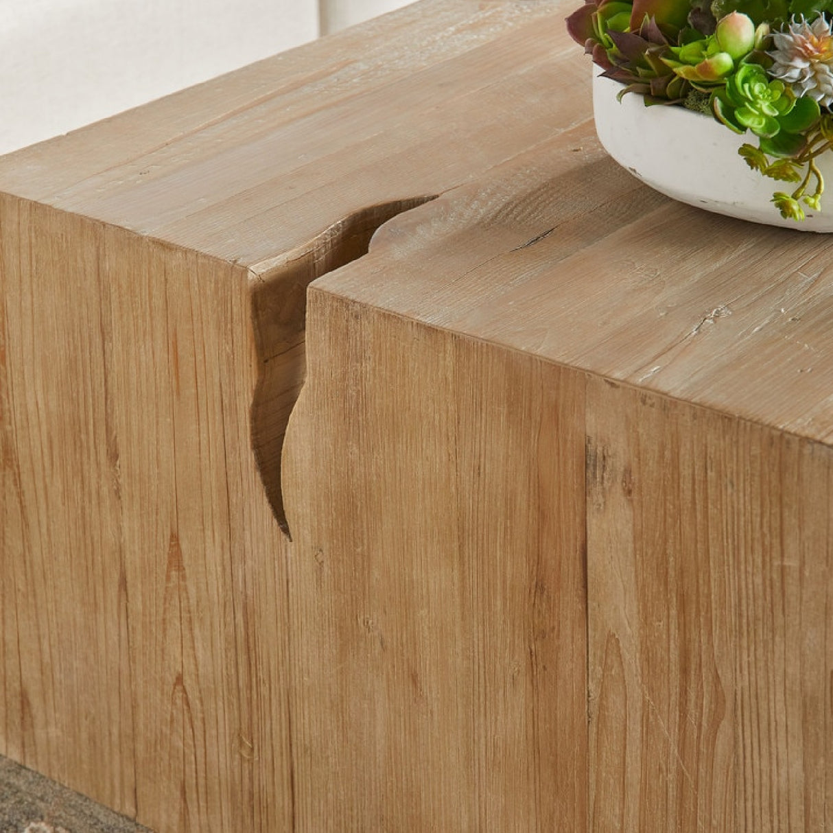   Natural Pine Wood Coffee Table | Oroa.com