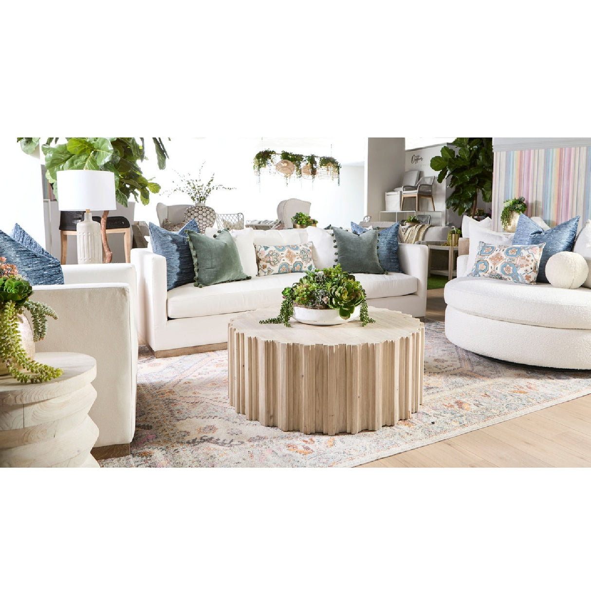   Whitewashed Pine Coffee Table | Oroa.com