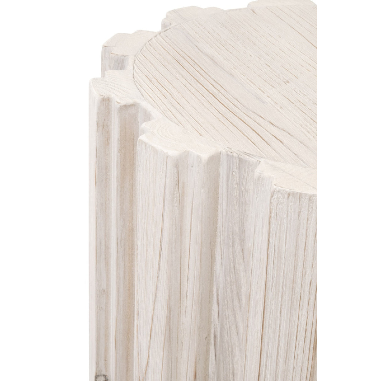   Fluted Pine Accent Table | Oroa.com