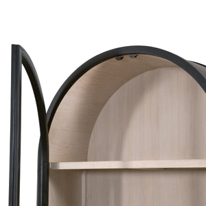   Black Birch Arched Display Cabinet | Oroa.com