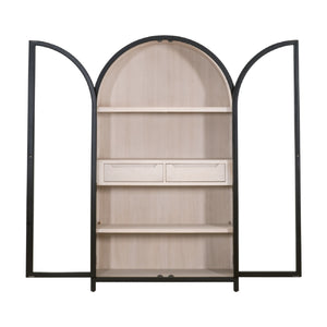   Black Birch Arched Display Cabinet | Oroa.com