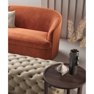 Curved Back Upholstered Sofa | Marac Ginevra