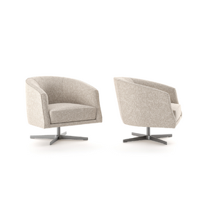 Curved Back Swivel Armchair | Marac Leslie