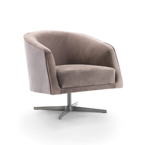 Curved Back Swivel Armchair | Marac Leslie