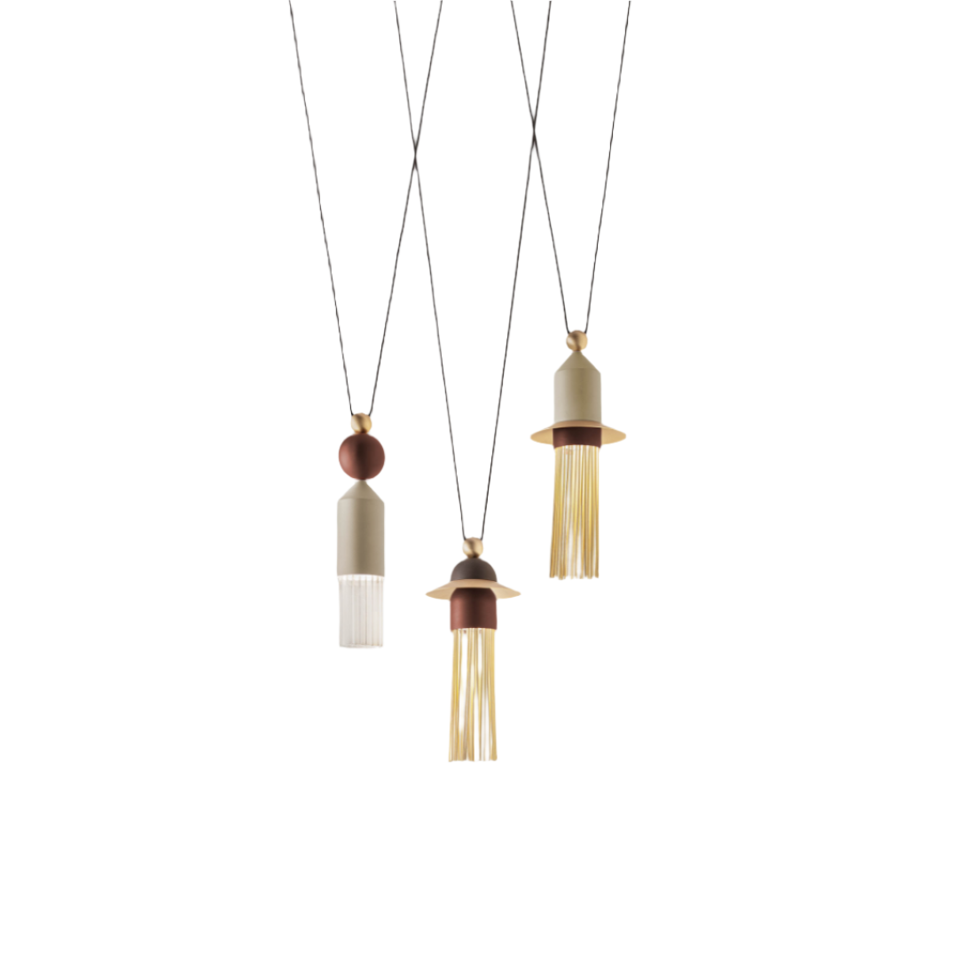 3-Light Glass Hanging Lamp S | Masiero Nappe | Oroa.com