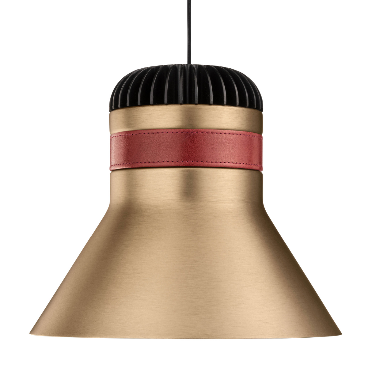 Leather Strapped Bell Hanging Lamp | Masiero Cordea | Oroa.com
