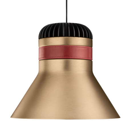 Leather Strapped Bell Hanging Lamp | Masiero Cordea | Oroa.com