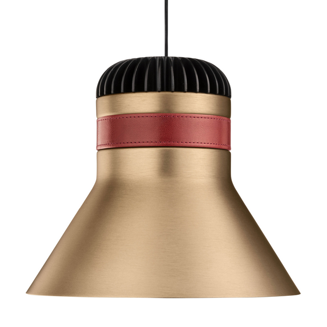 Leather Strapped Bell Hanging Lamp | Masiero Cordea | Oroa.com