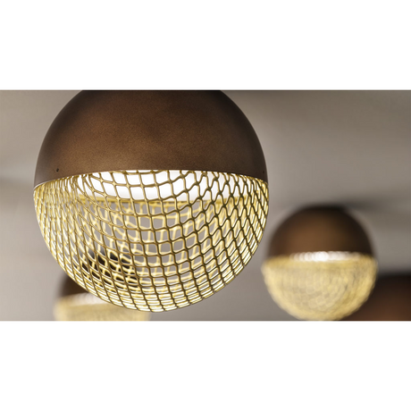 Metal Mesh Sphere Ceiling Lamp | Masiero Iglù | Oroa.com