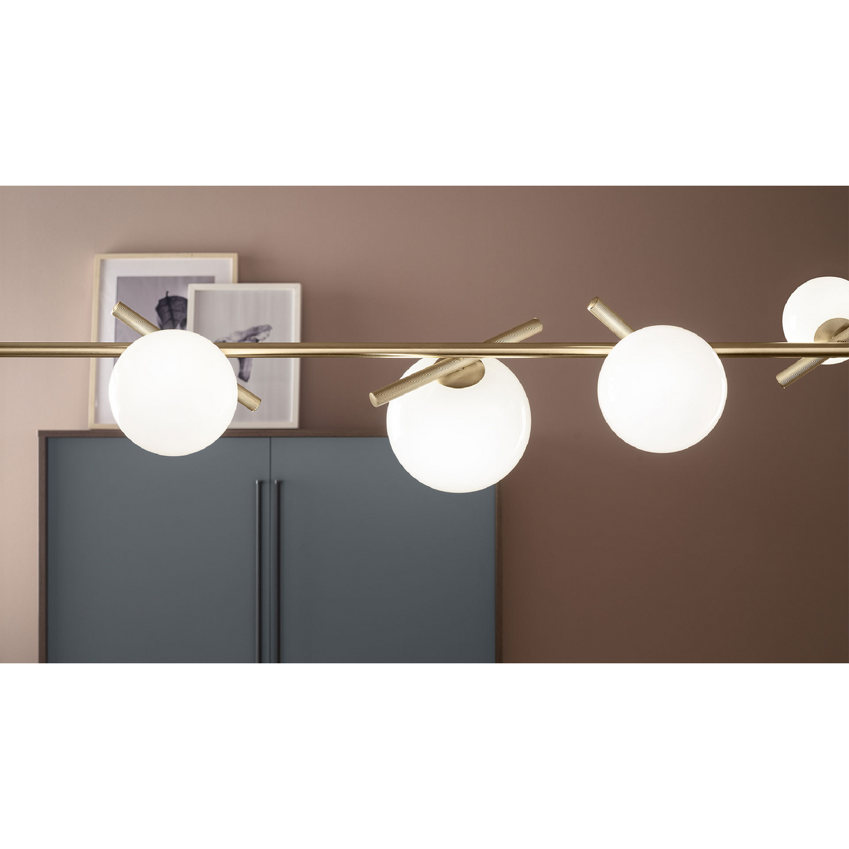 6-Glass Orbs Hanging Lamp | Masiero Posy | Oroa.com
