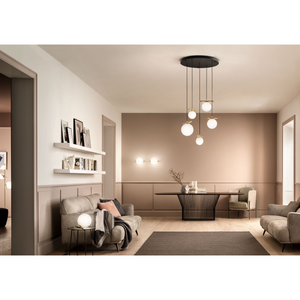 White Glass Orb Table Lamp | Masiero Posy