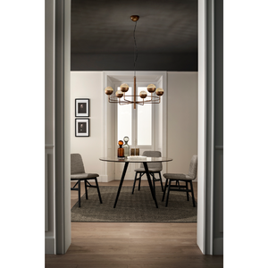 Round Metal Mesh Chandelier | Masiero Iglù