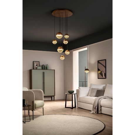 Metal Mesh Sphere Hanging Lamp | Masiero Iglù | Oroa.com