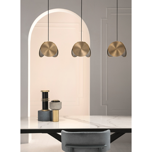 Painted Metal Discs Hanging Lamp | Masiero Timeo