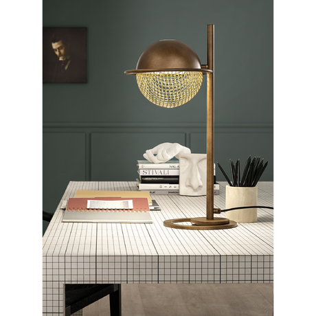 Metal Mesh Sphere Table Lamp | Masiero Iglù