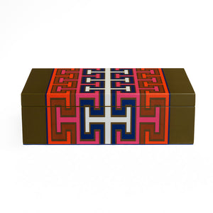 Patterned Lacquer Box M | Jonathan Adler Madrid | Oroa.com