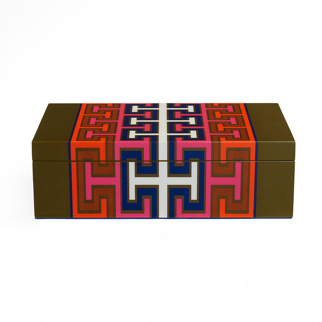 Patterned Lacquer Box M | Jonathan Adler Madrid | Oroa.com