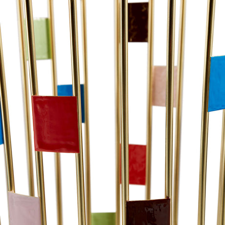 Wheeled Brass Umbrella Stand | Jonathan Adler Miami | Oroa.com