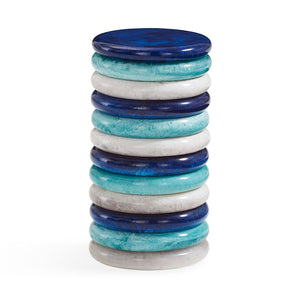 Stacked Marbleized Ring Accent Table | Jonathan Adler Mustique | Oroa.com