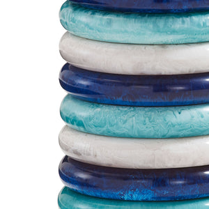 Stacked Marbleized Ring Accent Table | Jonathan Adler Mustique | Oroa.com