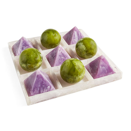 Marbleized Tic-Tac-Toe Set | Jonathan Adler Mustique | Oroa.com